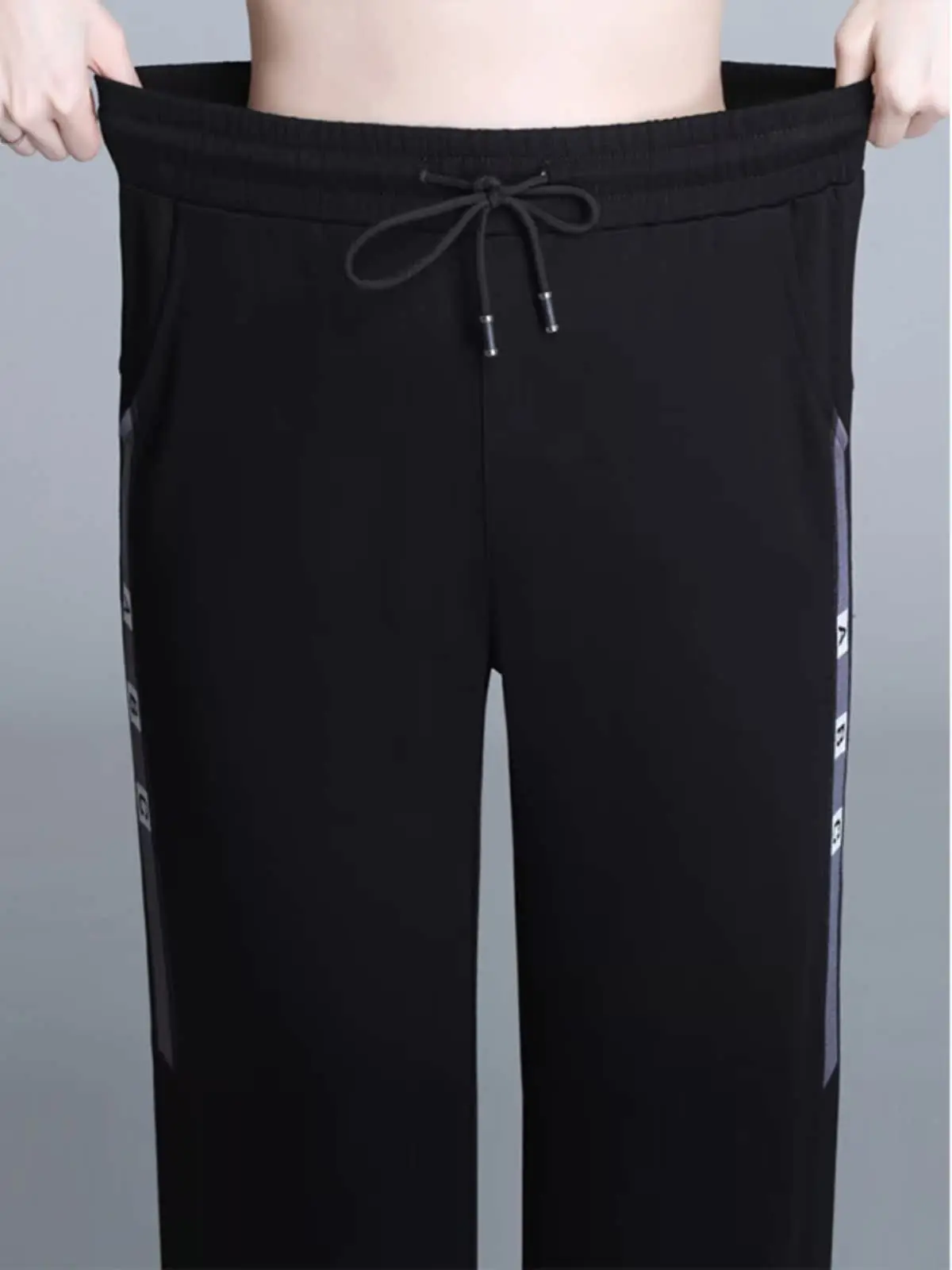 アイスシルク クイドライ スポーツパンツ レディース 夏 薄手 ハイウエスト ブラック 着痩せ効果 大きいサイズ ハーラン ミッドカーフ カジュアル セブンクォーター...