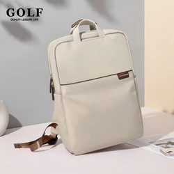 GOLF Rectangle Backpack Bag Small School Backpack Women 13 Inch Laptop Case Simple Large Capacity College Student Computer Back