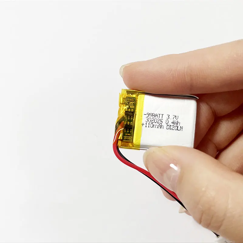 302025 3.7V 110mAh Li-Polymer Battery Li-Po for Bluetooth Devices GPS Security Equipment Mini Camera Smart Lock