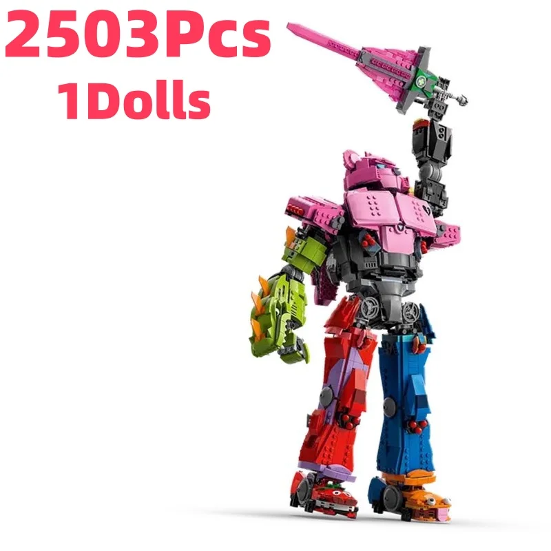 Nieuw MOC Fighter Mech Leader Model 2503 stuks Home Ornament Bouwstenen Cadeau voor jongens en meisjes