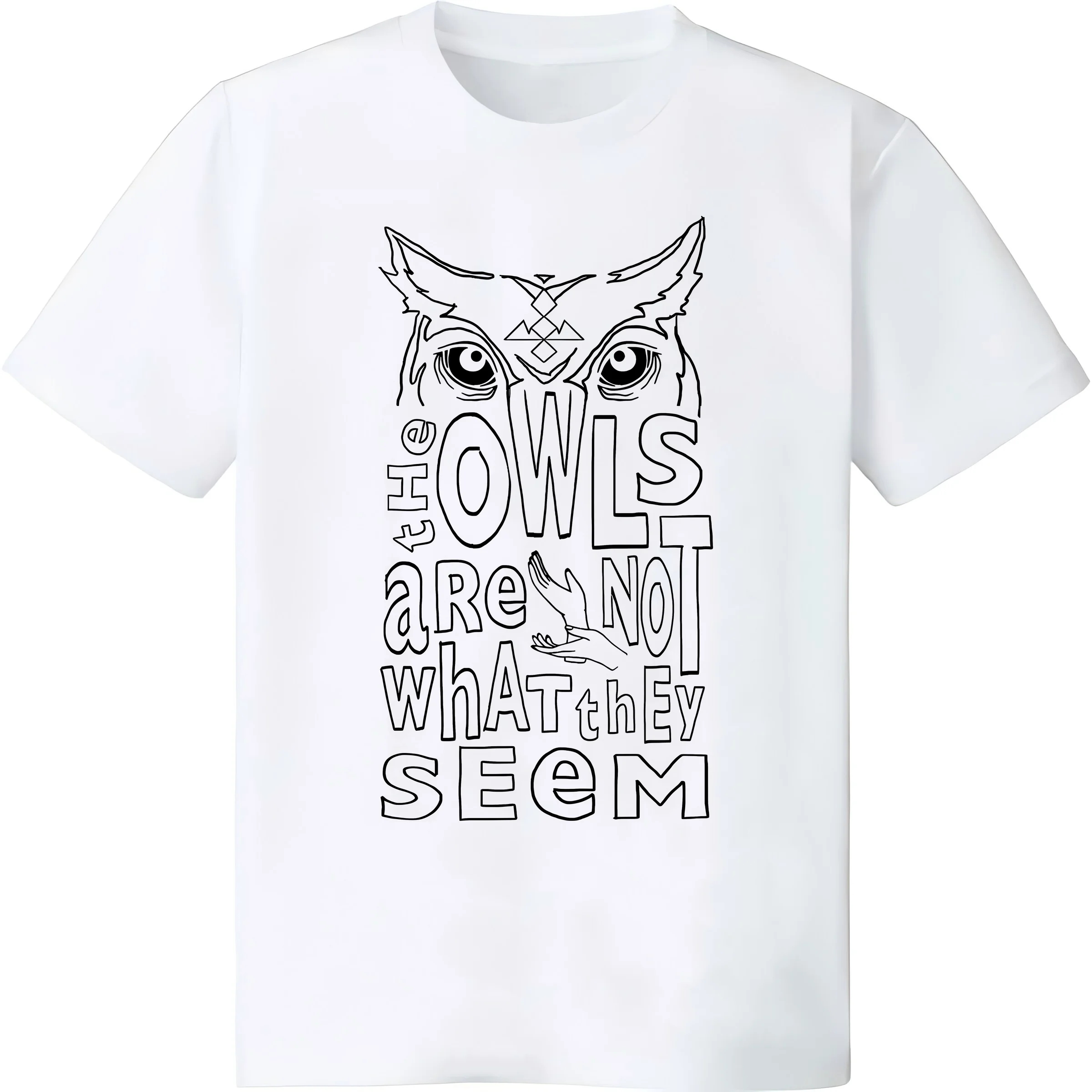 Twin Peaks Owls Are Not What They Seem Graphic T-Shirt T-Shirt