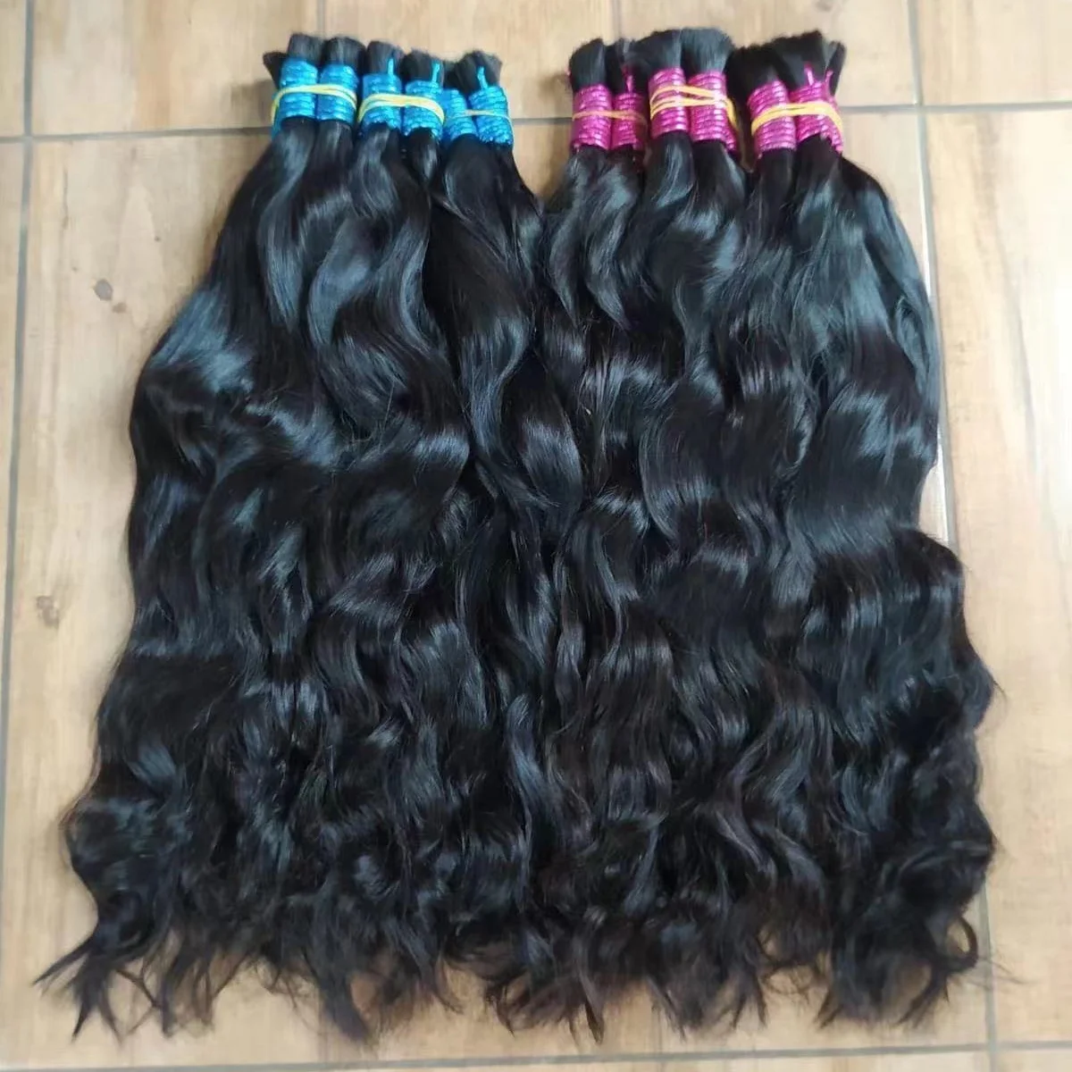 Наращивание волос De Cabello Humano Raw Virgin, вьетнамские пучки человеческих волос для плетения, 100% необработанные человеческие волосы, объемные вьющиеся волосы