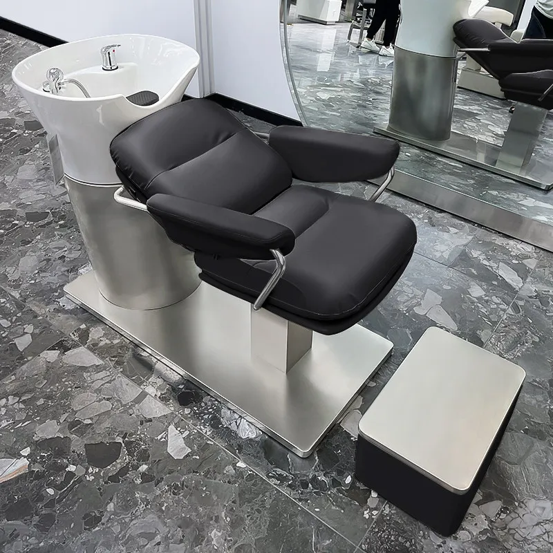 Washing Beauty Shampoo Bed Barber Wash Hairdressing Shampoo Bed Hairdresser Lavatesta Parrucchiere Poltrona Barber Furniture