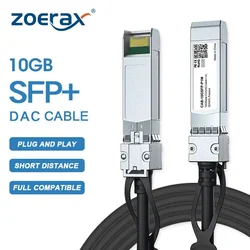 ZoeRax 10G SFP+ Twinax DAC Cable Passive Direct Attach Copper, 0.5-7M Compatible with Cisco/MikroTik/HP/Intel Etc Switch