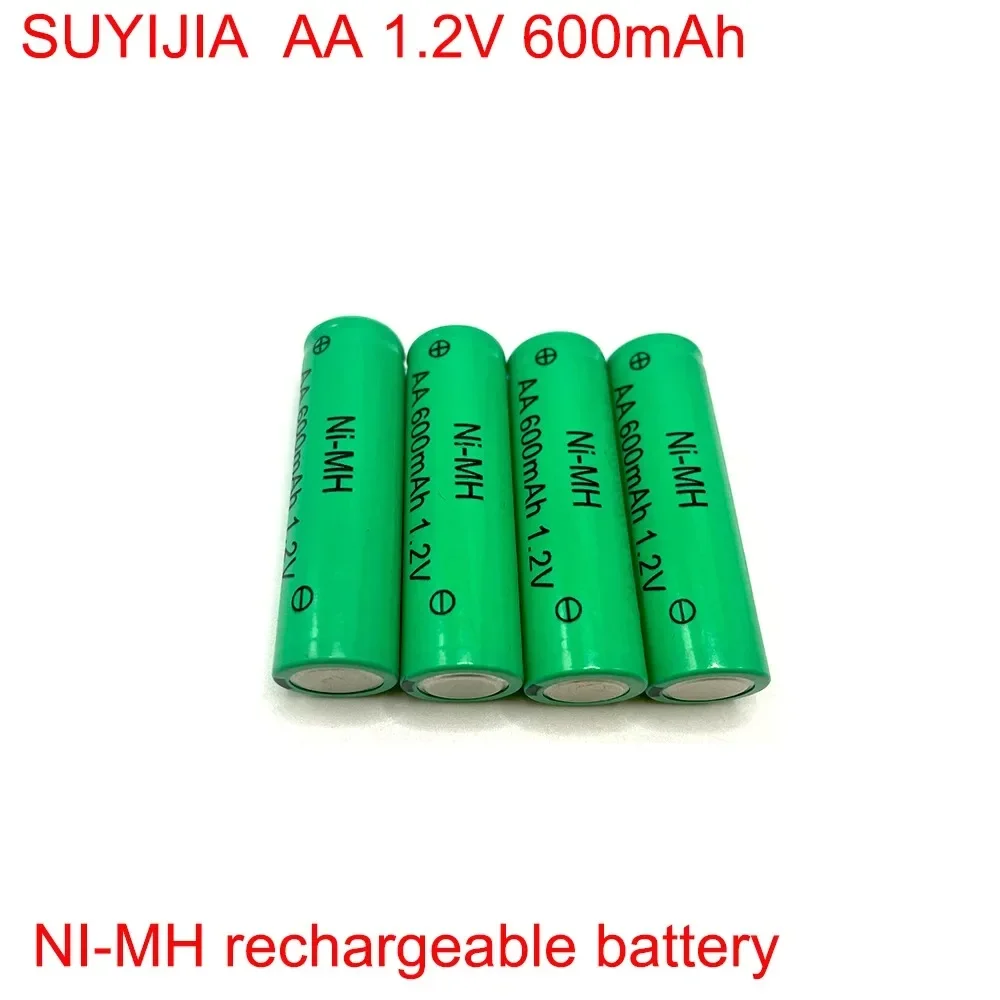 New AA 1.2V 600mAh Ni-MH Rechargeable Battery Suitable for Cameras Electric Toys Flashlights Remote Controls Electric Shavers