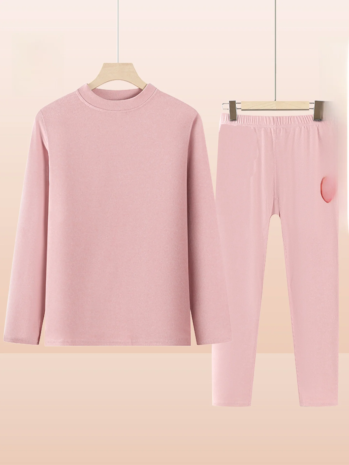 

Теплый комплект нижнего белья для женщин среднего возраста и мам, базовая одежда для осени и зимы, простой свободный крой...