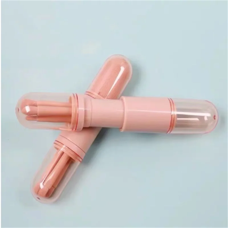 Mini Travel Telescopische Make-upborstel Oogschaduw Los Poeder Beauty Tools Compacte draagbare cosmetische borstelset