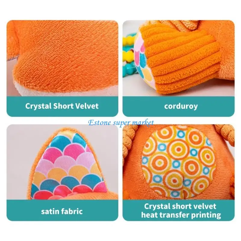 090B Sound Producing Baby Bed Toy Plush Doll Support Early Learning Through Play
