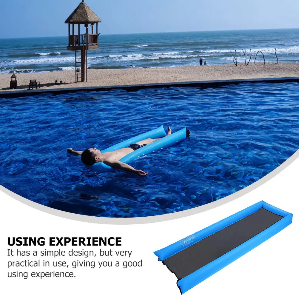 Inflatable Floating Mat for Long-Lasting Pool Float Bed with Simple Design Ideal Gift for Friends Outdoor Water