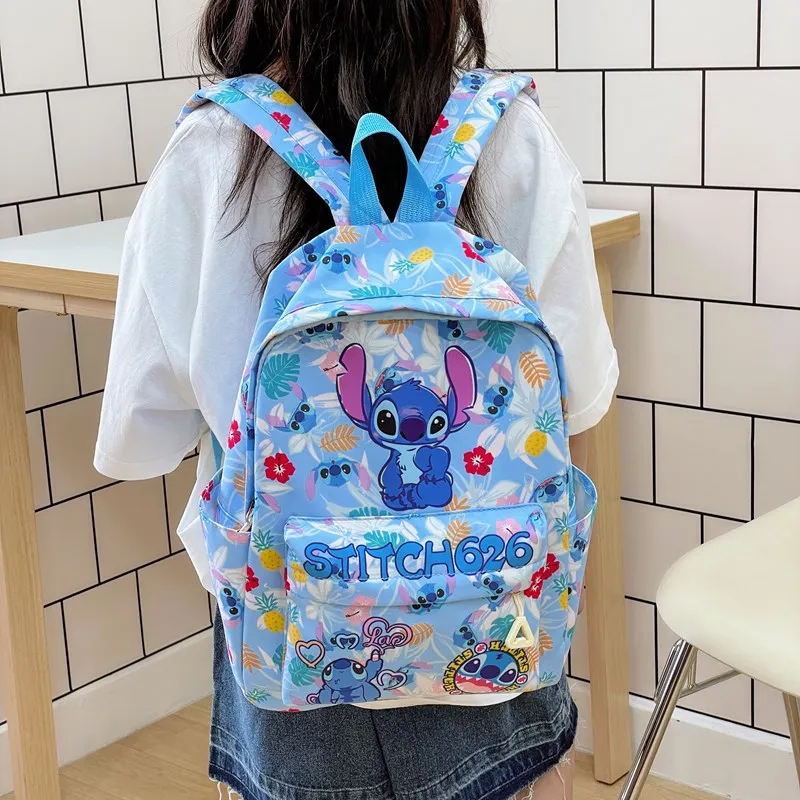 

Disney Stitch Kids Backpack New Kindergarten Schoolbag mickey mouse Fashion Boys and Girls Nylon Small Backpack