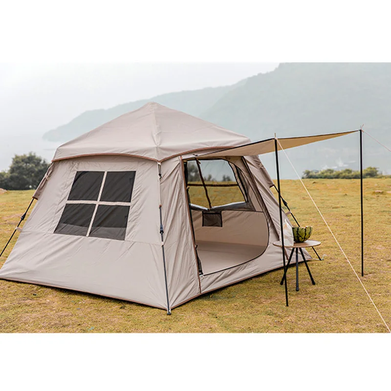 

One-touch Tent 3-4 Person Camping Travel Fully Automatic Tents Outdoor Nature Hike Fishing Picnic Waterproof Rainproof Sunshade