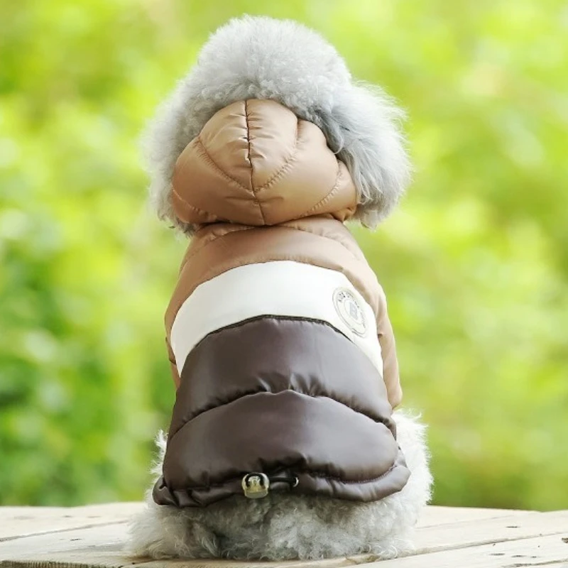 Winter Warm Dog Coat Jacket Fashion Dog Clothes Padded Puppy Cat Coat Jacket for Small Medium Dogs Pet Costumes Poodle Clothes