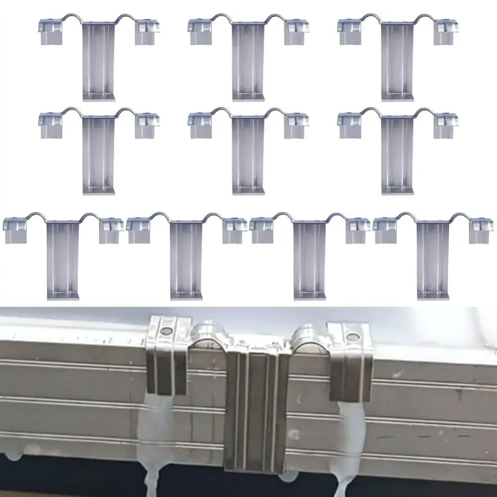 Solar Panel Edge Drain Clip Stainless Steel Water Flow Guide Connector Clean Accessory For Photovoltaic Equipment