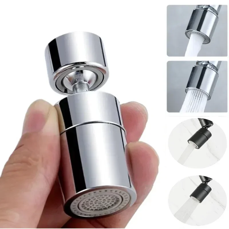 360° Rotary Kitchen Faucet Spray Head Filter washbasin Splash proof Adapter 2 Mode adjustable Kitchen Sink Faucet Aerator