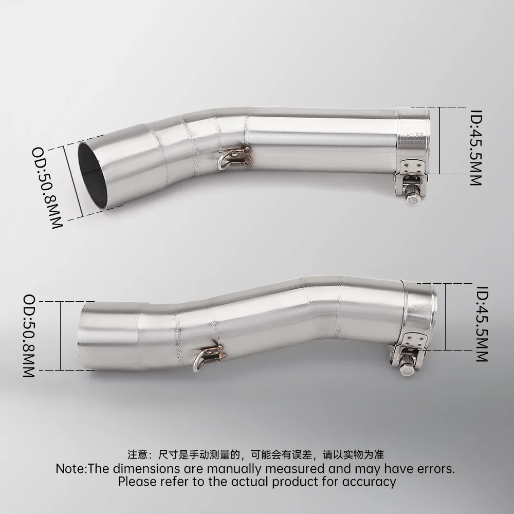 

For YZF-R1 Connector Tube Mid Middle Link Pipe 2004-2006 2007-2008 2009-2014 Motorcycle Exhaust Pipe