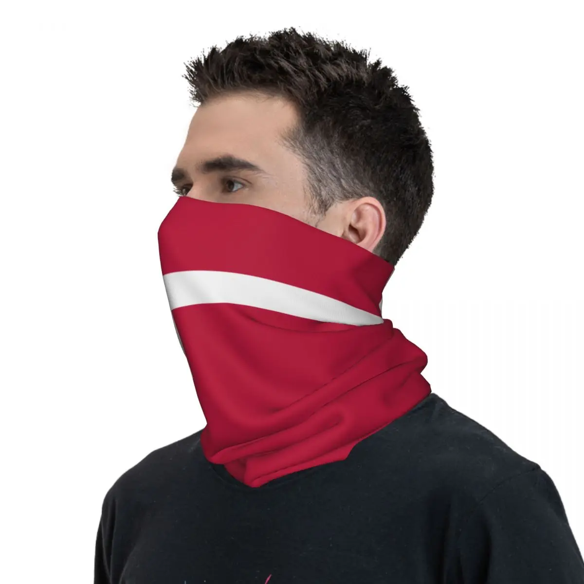 Denmark Vlag Accessoires Hals Gaiter Motorsport Wrap Sjaal Meervoudig Rijdende Hoofdband