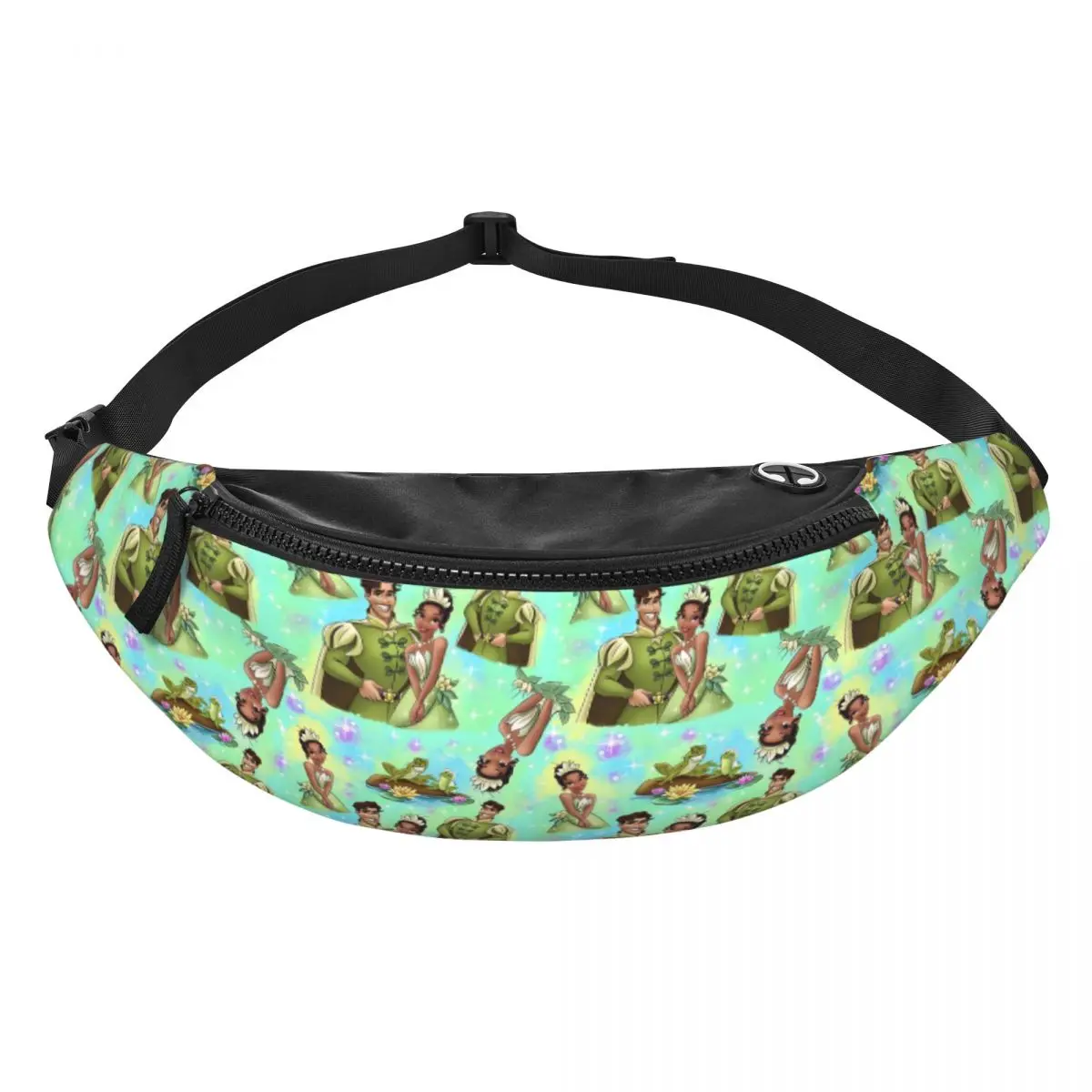 

Custom The Princess Cartoon And The Frog Fanny Bag Crossbody Waist Pack Men Women Traveling Phone Money Pouch