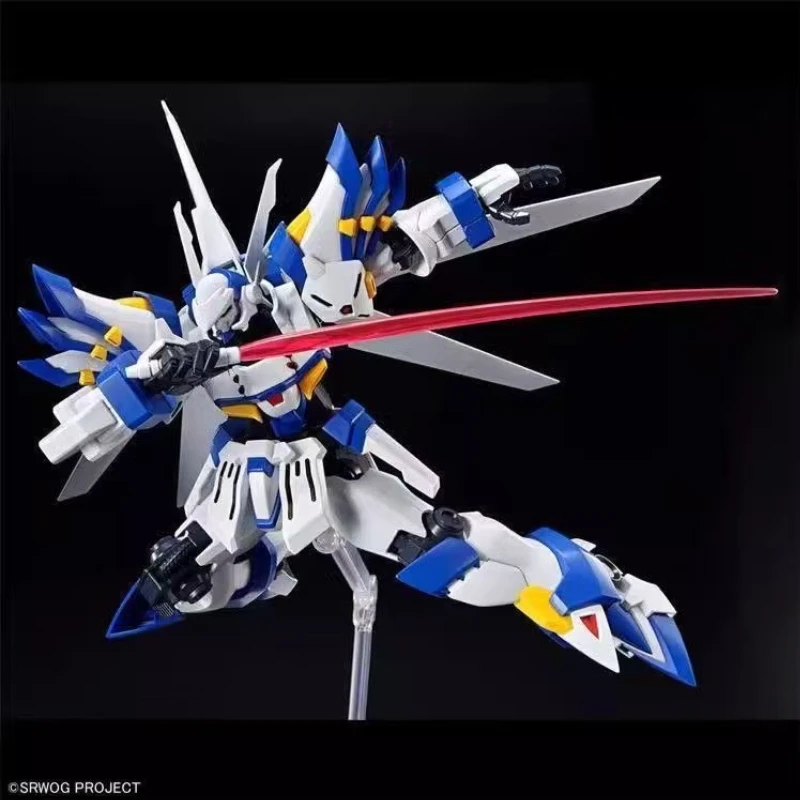 In Magazzino Bandai Originale Gundam HG 1/144 Super Robot Wars OG White Rider Assemblaggio Modello Collezione Regali di Festa Ornamenti