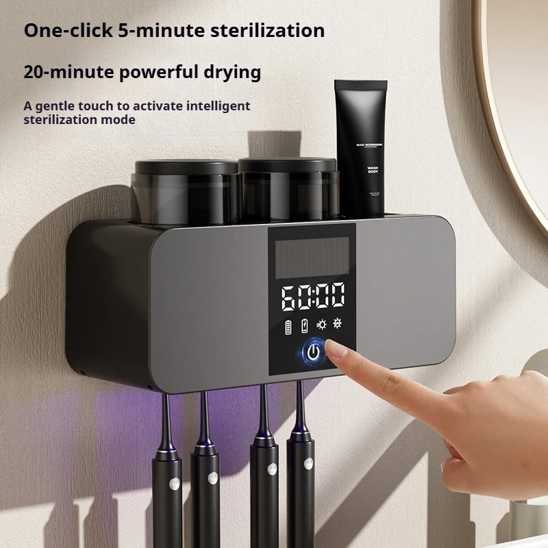 uv歯ブラシ除菌器-スマート空気乾燥式歯ブラシ除菌器-充電式壁掛け歯ブラシ除菌乾燥機