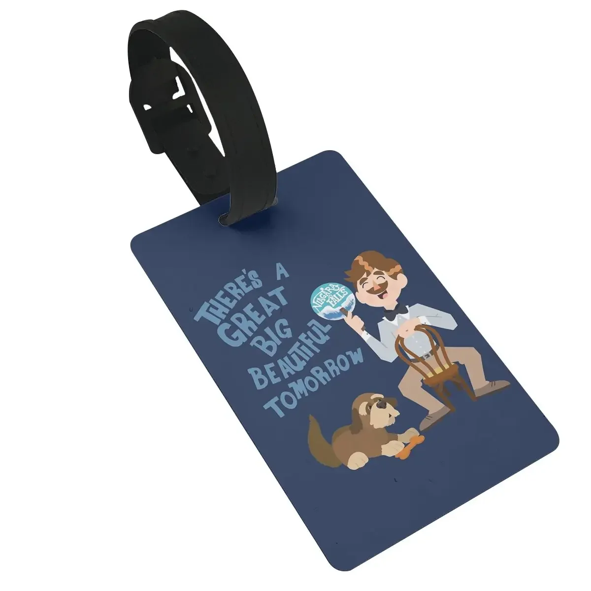 

Man Has A Dream Luggage Tags Suitcase Accessories Travel PVC Cute Baggage Boarding Tag Portable Label Holder ID Name Address