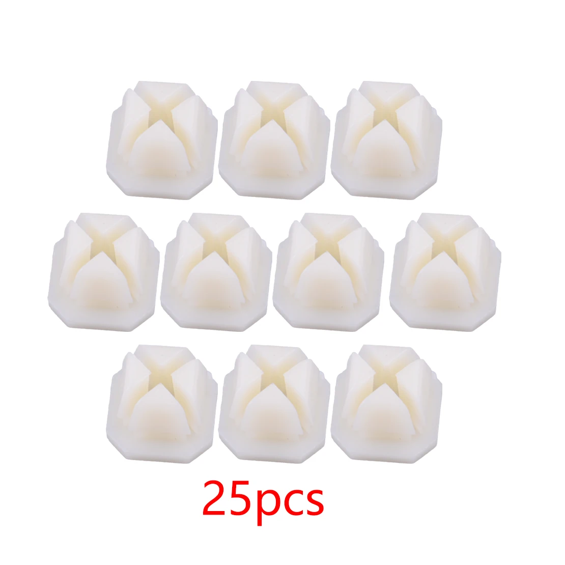 25pcs Clips Trim Screw Nuts Bezel Bumper Grille Retainer fit for GM 5/16 Square Hole Nylon 3893980 347347 3919773