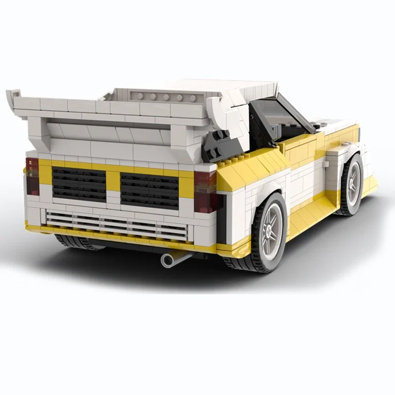 New h Series Sports Car Sport Quattro S1 Rally Car MOC-43616 Building Blocks DTY Toys Children\'s Birthday Christmas Toy Gift