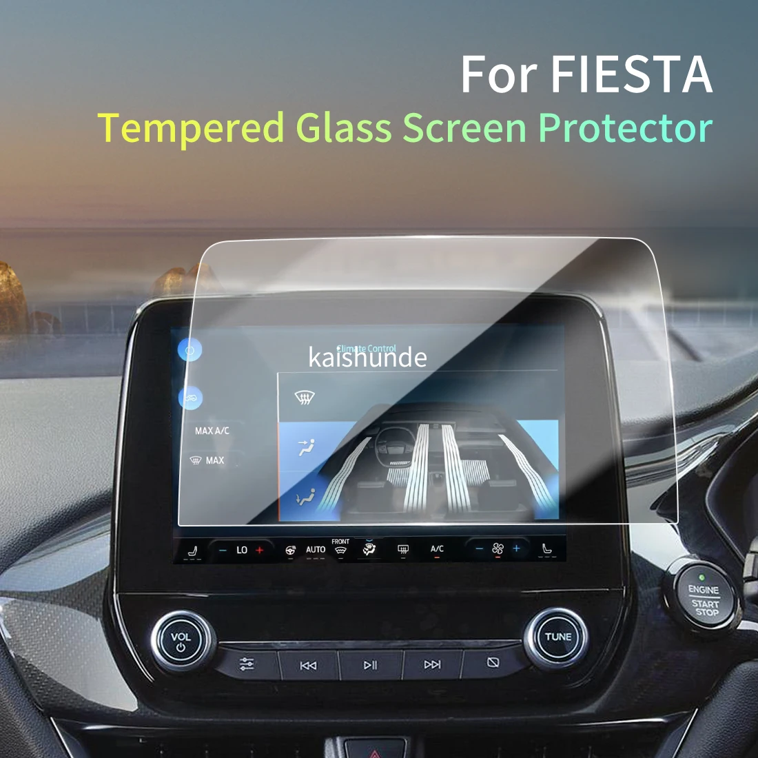 

Car Stickers Meters Protector For24 Changan Ford FIESTA Tempered Glass Protective Film Display Navigation Vehicle