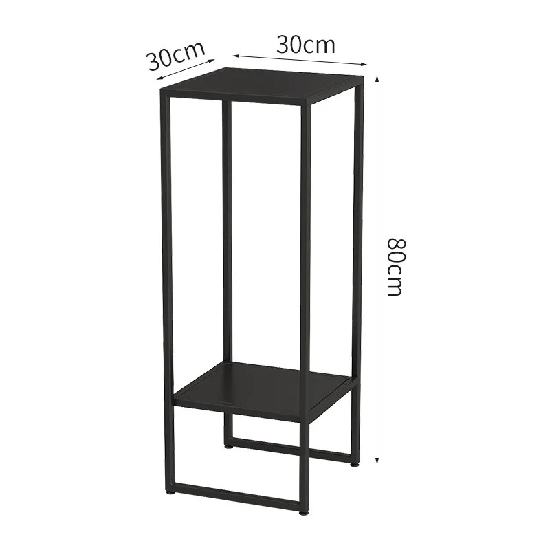 Wrought iron shelf Metal shelf Double-layer fish tank frame Bracket Light luxury floor