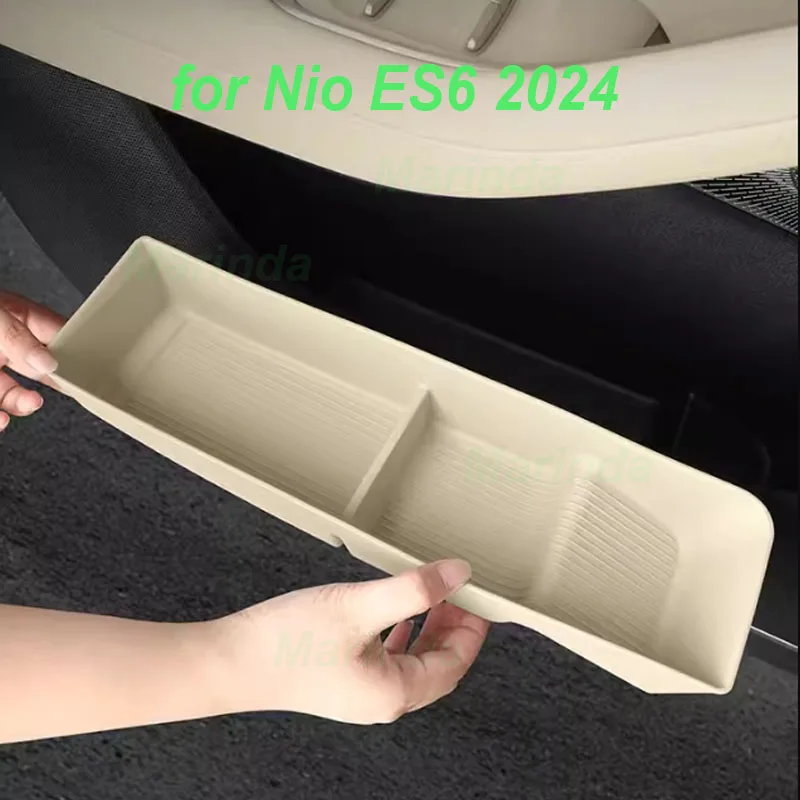 Car Door Inner Handle Storage Box for Nio ES6 2024 Door Handle Slot Silicone Storage Box Durable Interior Accessories