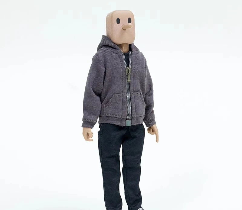 1/12 Scale ทหารซิป Hooded JACKET ตรงกางเกงกางเกงชุดเสื้อผ้าสําหรับ 6 นิ้วตัวเลขการกระทําตุ๊กตา