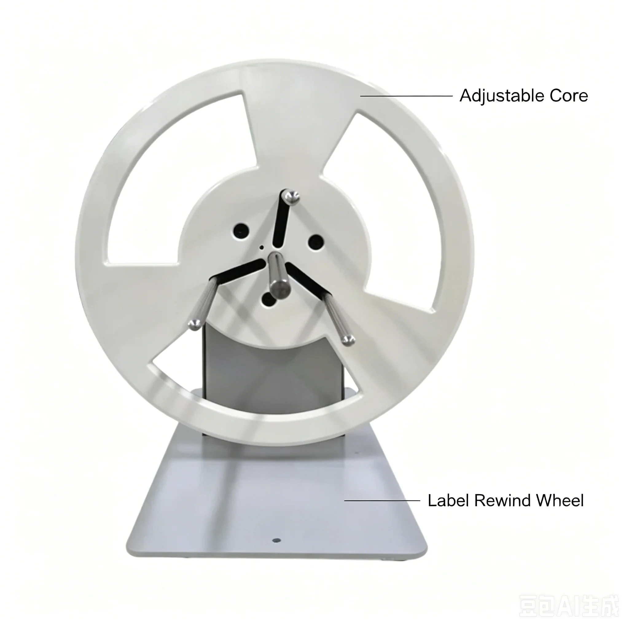 BSC-X5S X6S Auto Label Rewinding Machine Large Bracket Tag Winder Compatible Thermal Coated Matte Silver Synthetic Paper Wash Ma