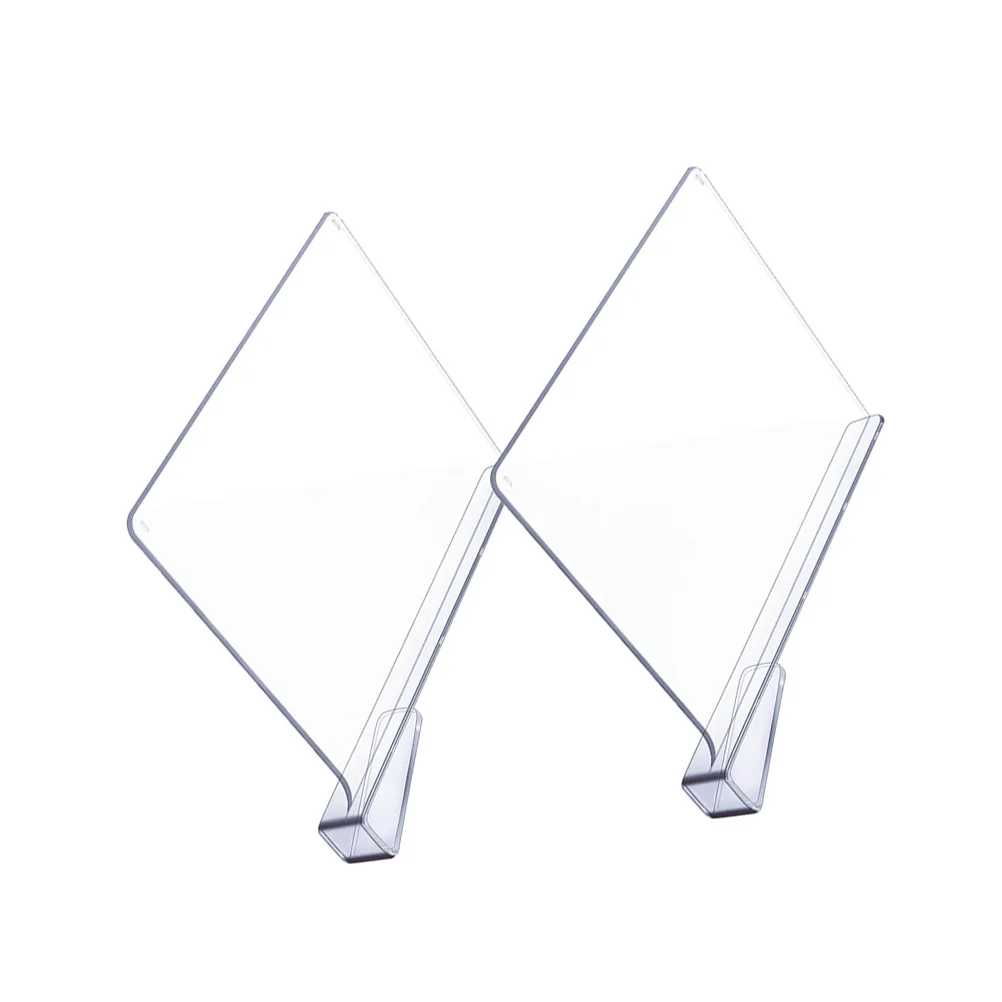 

2Pcs Acrylic Shelf Dividers Clear Storage ganizer Wardrobe Partition Closet Rack Shoe Bookshelf Pantry Bedroom