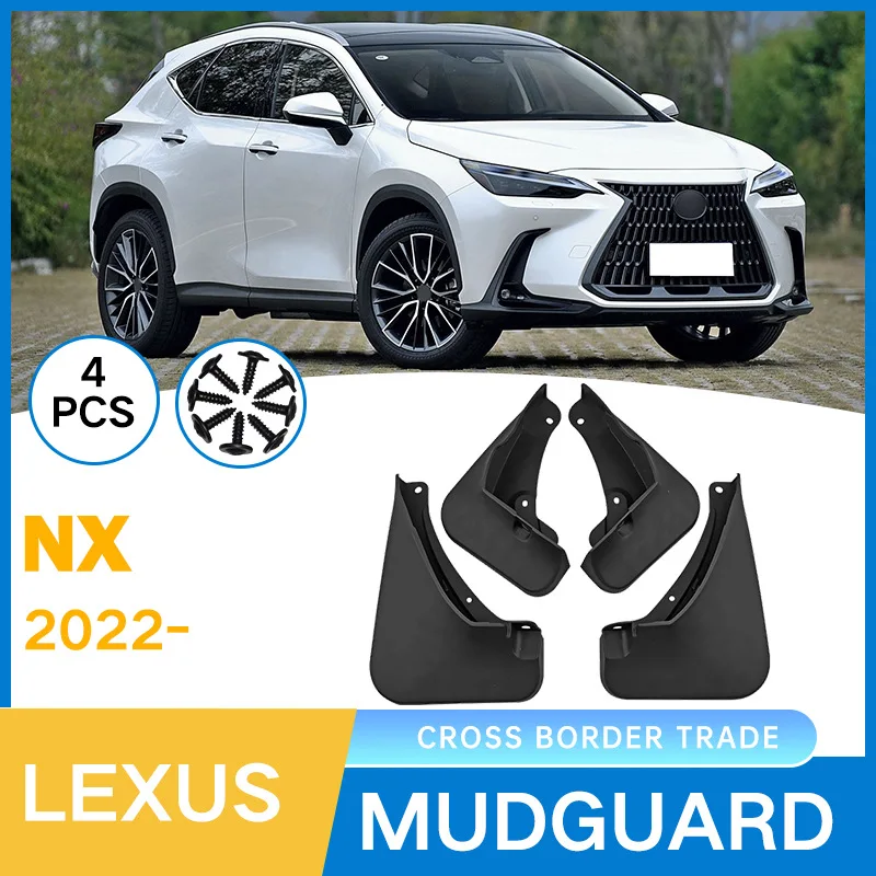 

Mudguard For Lexus NX 2022 car tire mudguard modification mudguard,Front Rear Flares Splash Guards Cover Car Accessorie