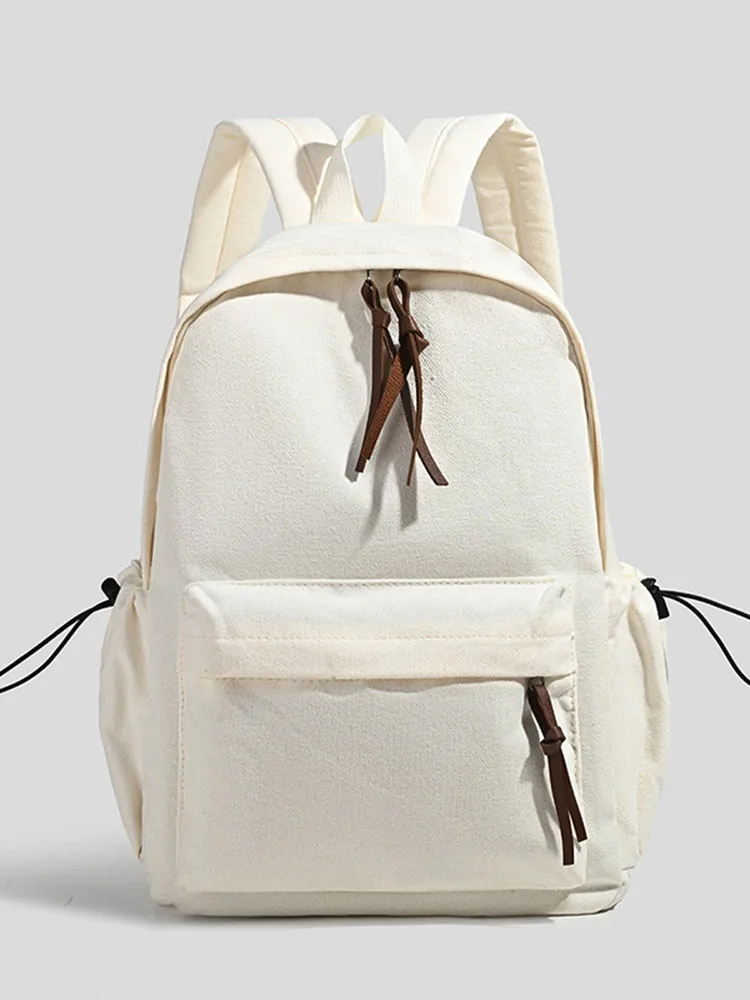 Backpacks for Women Lightweight School Backpack Multi-Pocket Travel Daypack Elegant Leisure Backpack with Gold Zipper