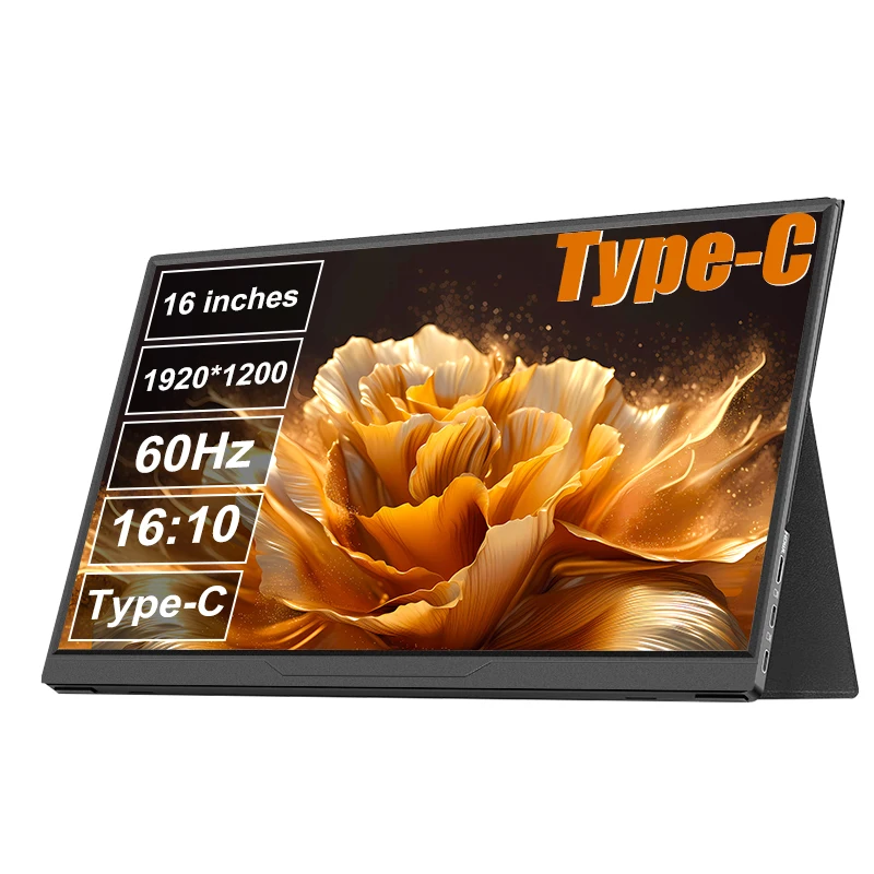 LANLIPU 16 بوصة شاشة عرض الألعاب المحمولة تمديد مع نوع C HDMI ل PS4/5/Steam/Deck/Switch/PC/Mac/الهاتف/صندوق التلفزيون