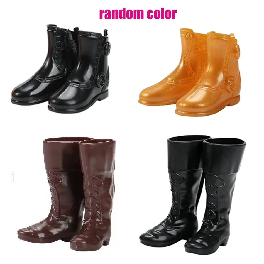 Random 6 Pairs Shoes for Male Doll Princess Ken Fashion Casual Style Leather Sneaker Slipper Boots for 30cm Ken Doll Accessories