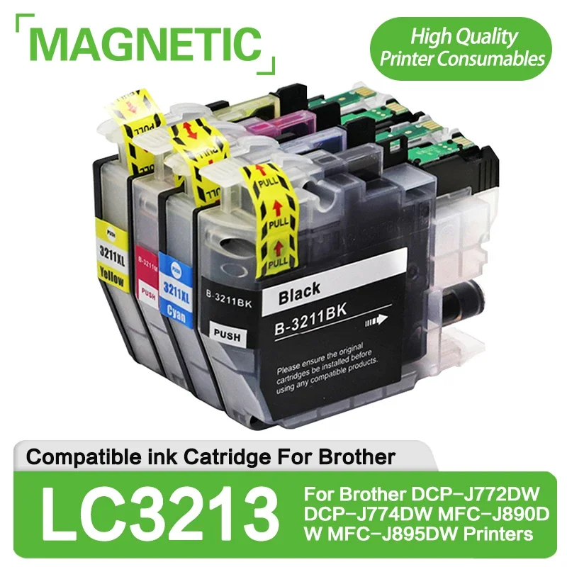 NEW LC 3211 LC3213 Compatible for LC3211 LC3213 Ink Cartridge For Brother DCP-J772DW DCP-J774DW MFC-J890DW MFC-J895DW Printers