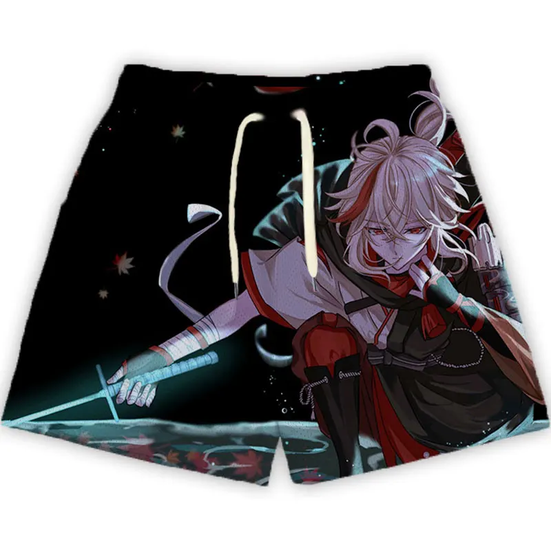 Anime Genshin Impact Beach Shorts Loose Oversized 6XL Quick Drying Mesh Short Pants Casual Sport Gym Jogging Shorts