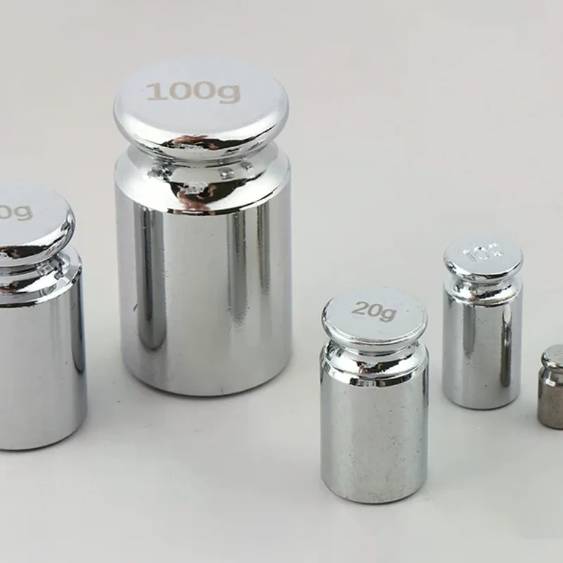 Electronic Balance Teaching Instrument Home Tool 2g/10g/20g/50g/100g Grams Scale Weights Chrome Plating Accurate Calibration
