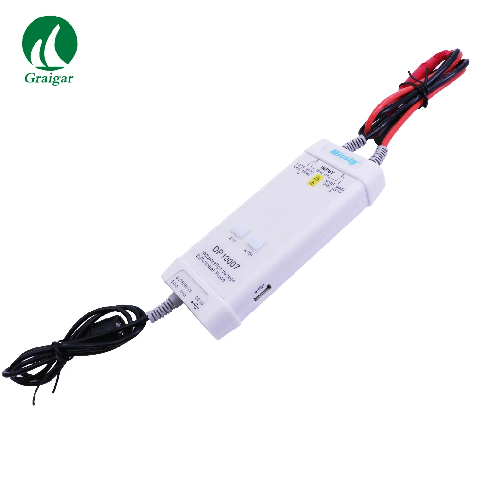 DP10007 DP700 Micsig High Voltage Differential Probes Kit 100MHZ 700V