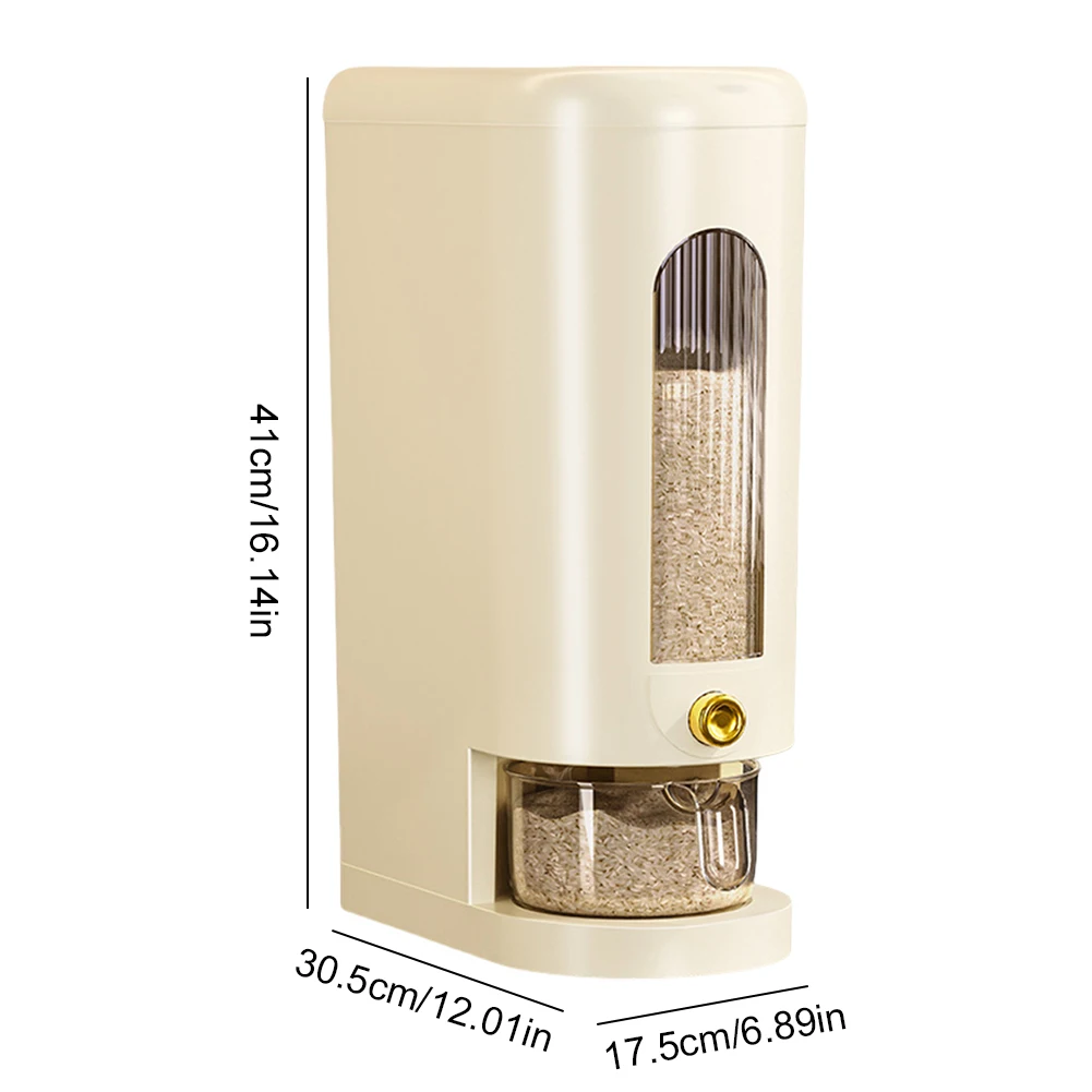 5/10 كجم التلقائي موزع الحبوب صندوق تخزين الحشرات واقية الأرز تخزين الحاويات مقاوم للرطوبة فول الصويا الذرة صندوق تخزين الحبوب #6