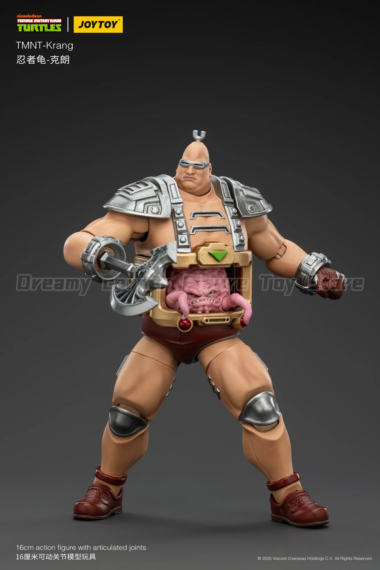 【In Stock】 JOYTOY TMNT-Krang Animation 1/18 Action Figure Model Toy Gift