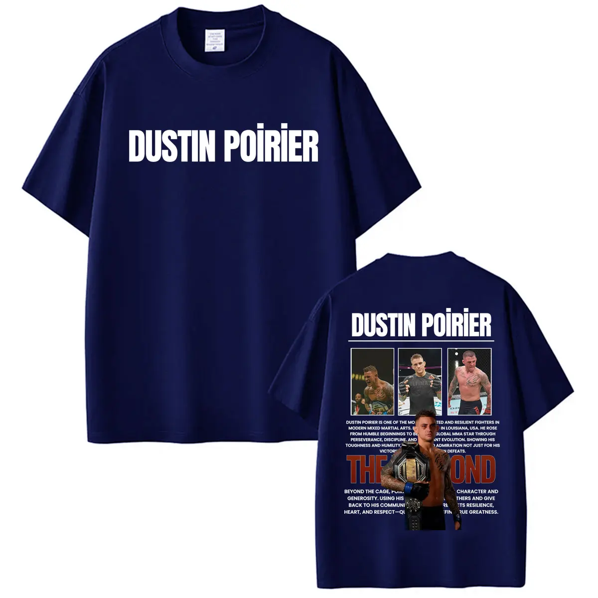 The Diamond Dustin Poirier Vintage Graphics T-shirts for Men Women Casual Cotton Short Sleeve T Shirt Harajuku Streetwear Tshirt