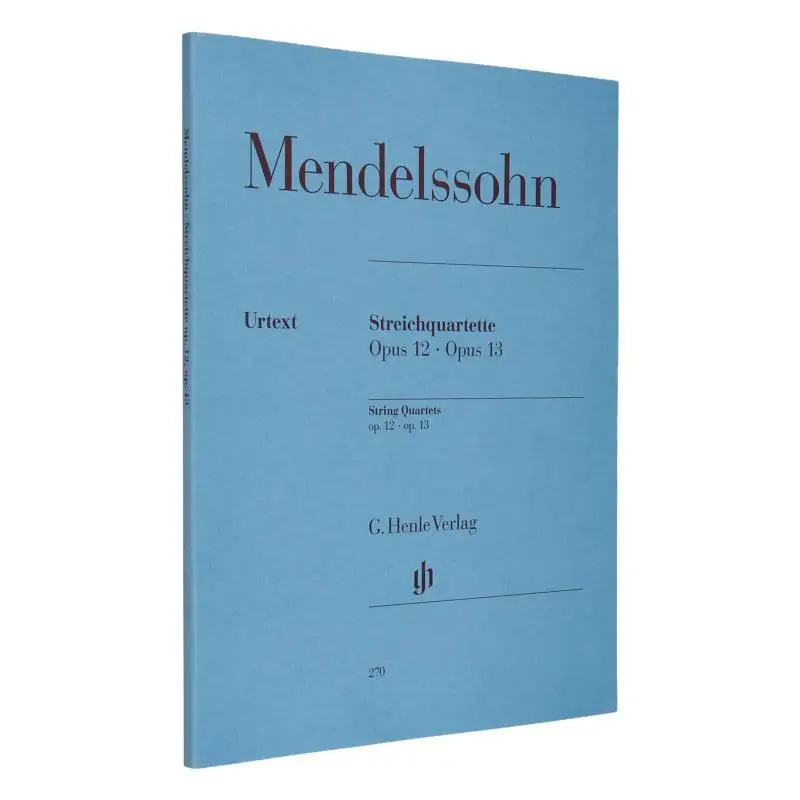 HN270 Mendelssohn سلسلة Quartets Op 12 A 13 Herttrich Ernst G Henle Verlag 9790201802701 كتاب