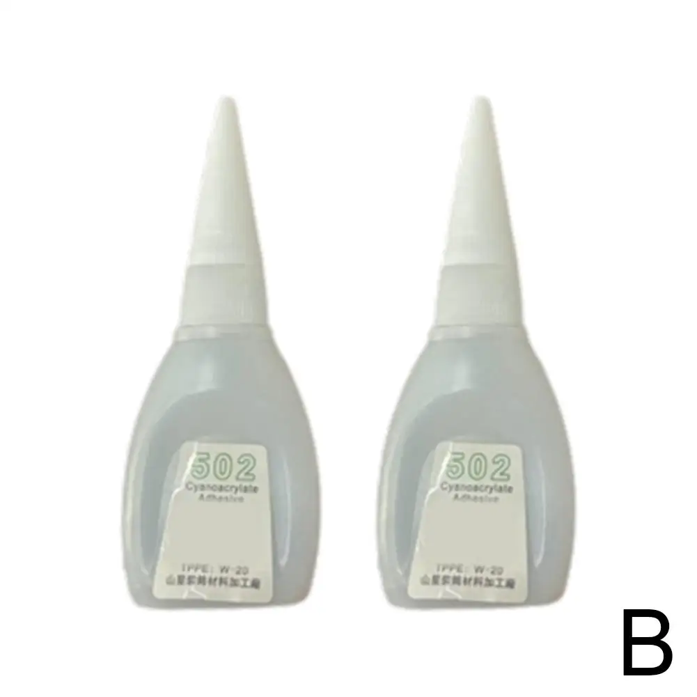 Superpegamento 502, adhesivo de cianoacrilato instantáneo de secado rápido, herramienta líquida, pegamento de unión, cuero, Metal, madera, goma fuerte M7x5