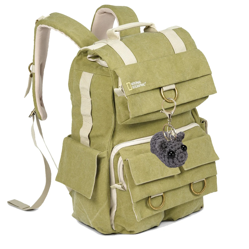 Handmade Triste Hamster Tricô Boneca, Bonito Animal Plushie Chaveiro, Soft Cuddly Triste Laço, Funny Bag Acessórios