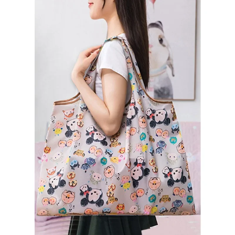 Disney Mickey Mouse Reusable Bag Anime Figure Anime Merchandise Decoration Cute Waterproof Cartoon Eco-Friendly Convenience Pack