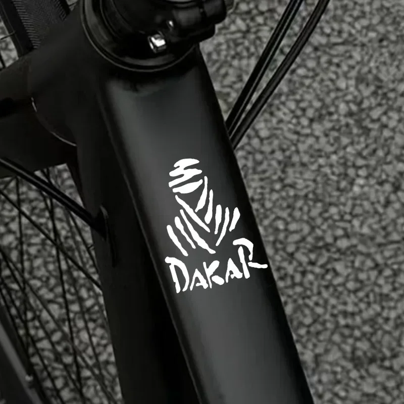 4pcs Dakar Rally Themed Waterproof Anti Scratch Vinyl Sticker, for Motorcycle Fuel Tank, Helmet Visor Rally Decor