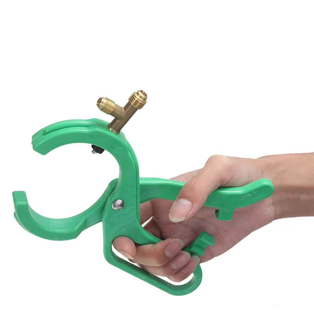 

Адаптер для крана систем ОВКВ, кран для баллонов с хладагентом, двойная резьбовая соединительная муфта, металлический шарнирный штифт, пластиковая и металлическая конструкция, для R22