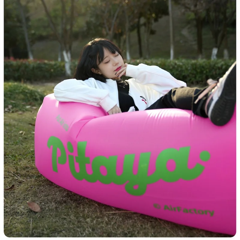 

Inflatable Sofa Outdoor Beach Lazy Sleeping Bag Inflatable Bed Portable Air Sofa Camping Equipment 185*70CM